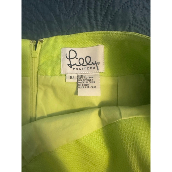 Lilly Pulitzer Dresses & Skirts - Women's Lilly Pulitzer Lime Green & Pink Tennis Player Mini Skirt Size 10